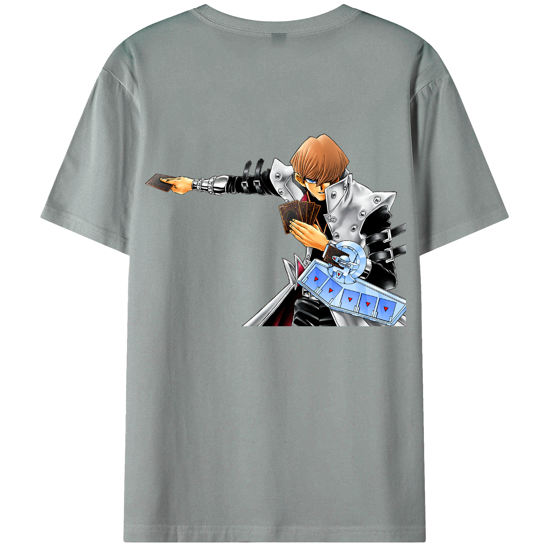 （画像用） 遊☆戯☆王 Yu-Gi-Oh! 綿100％ メンズ半袖Tシャツ（バックプリント） 通気性